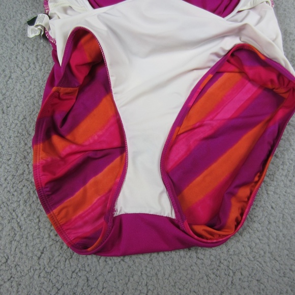 Lauren Ralph Lauren Swimsuit Womens 10 One piece  stretchy Beach colorful *Read* - Picture 15 of 15